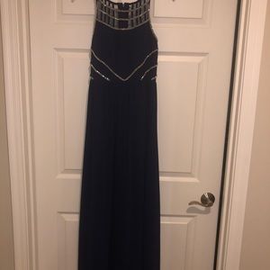 Navy blue prom dress